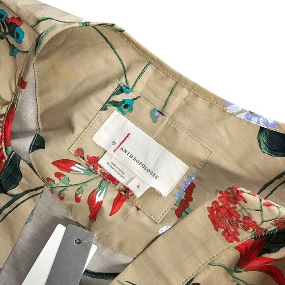 Anthropologie The Somerset Maxi Dress, Short Sleeve, Smocked, Tiered, Floral, S - Picture 8 of 10